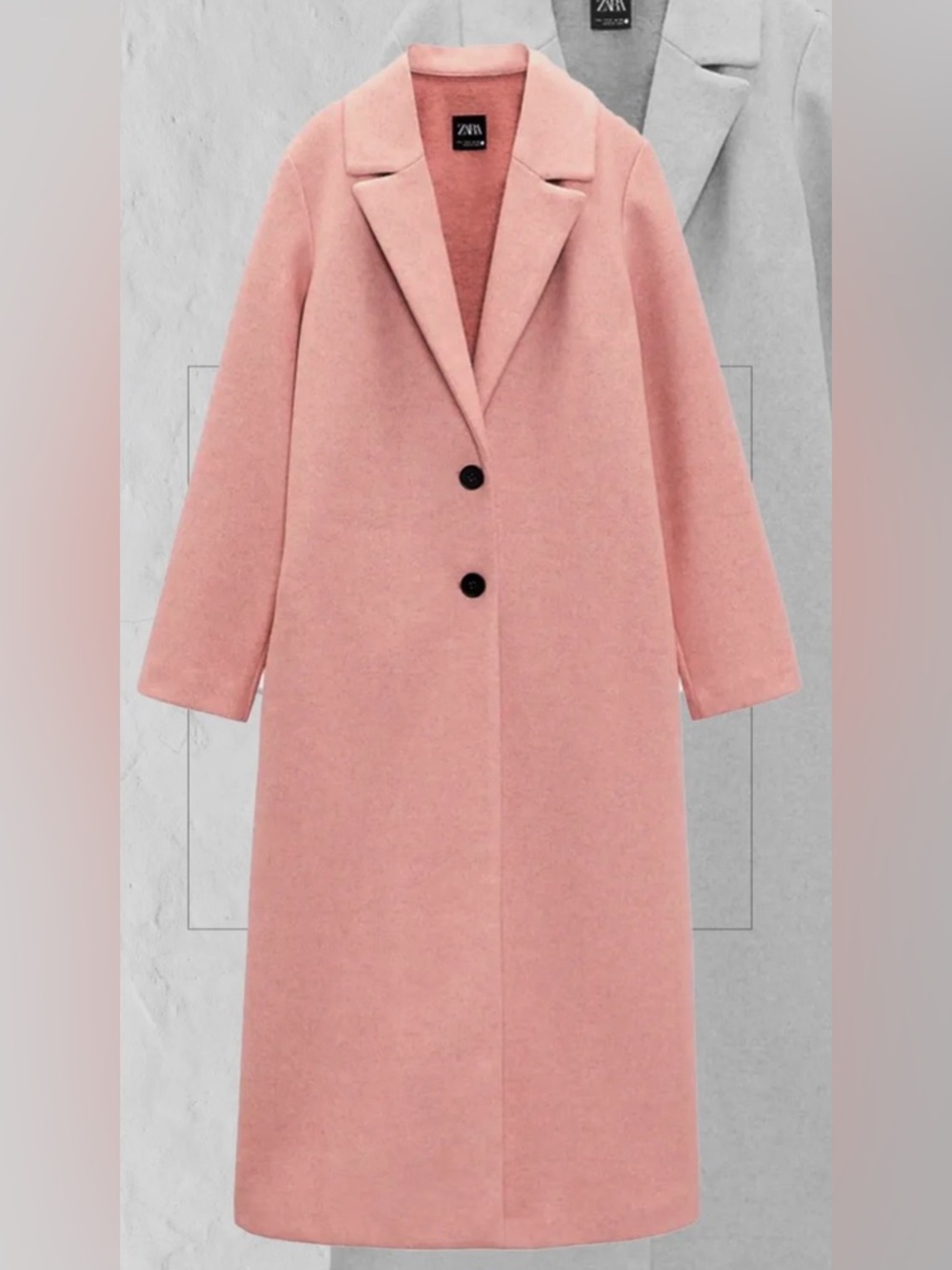 ZARA LONG COAT WITH BUTTONS